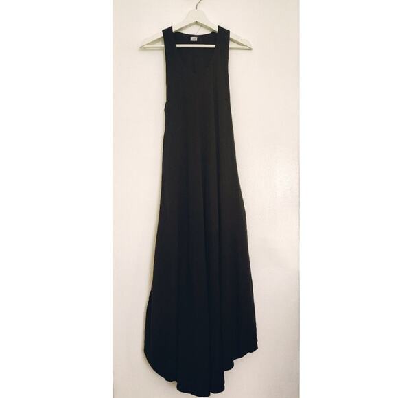 BAZAAR NWT BOHEMIAN BLACK SLEEVELESS CASUAL DRESS - Picture 2 of 7